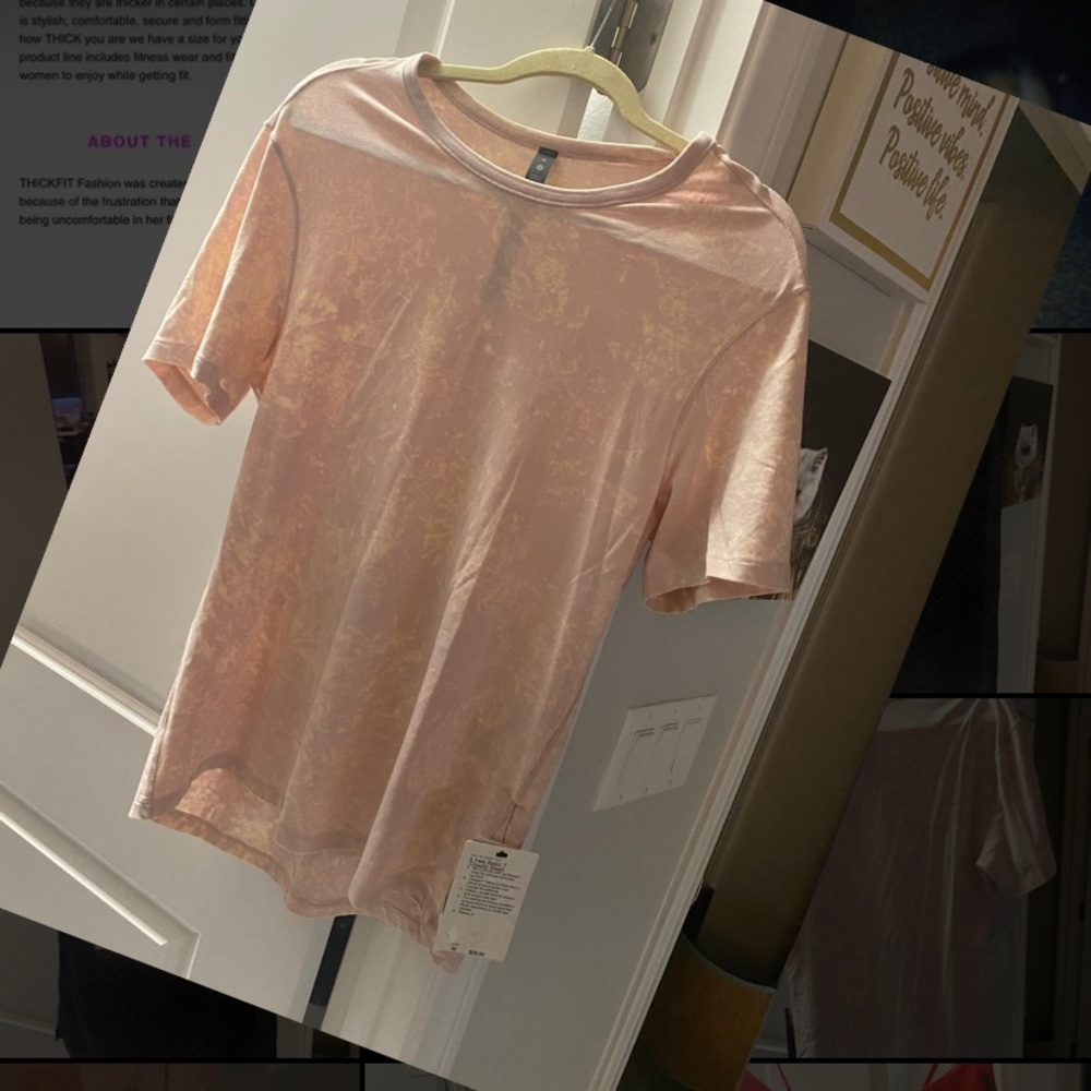 lululemon athletica Pink T-Shirt